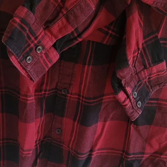 LEVI'S Sherpa Plaid Longsleeve Work Shirt Size Large - Picture 6 of 7